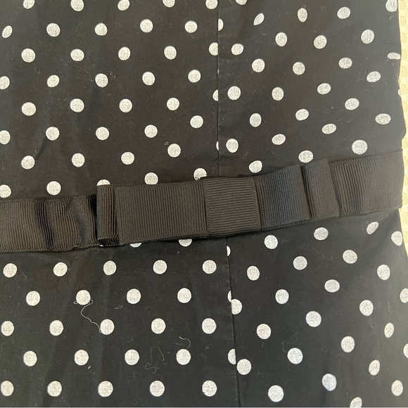 Ruby Rox Black White Polka Dot Strapless Retro Style Pinup Dress B18/22 - Picture 3 of 10